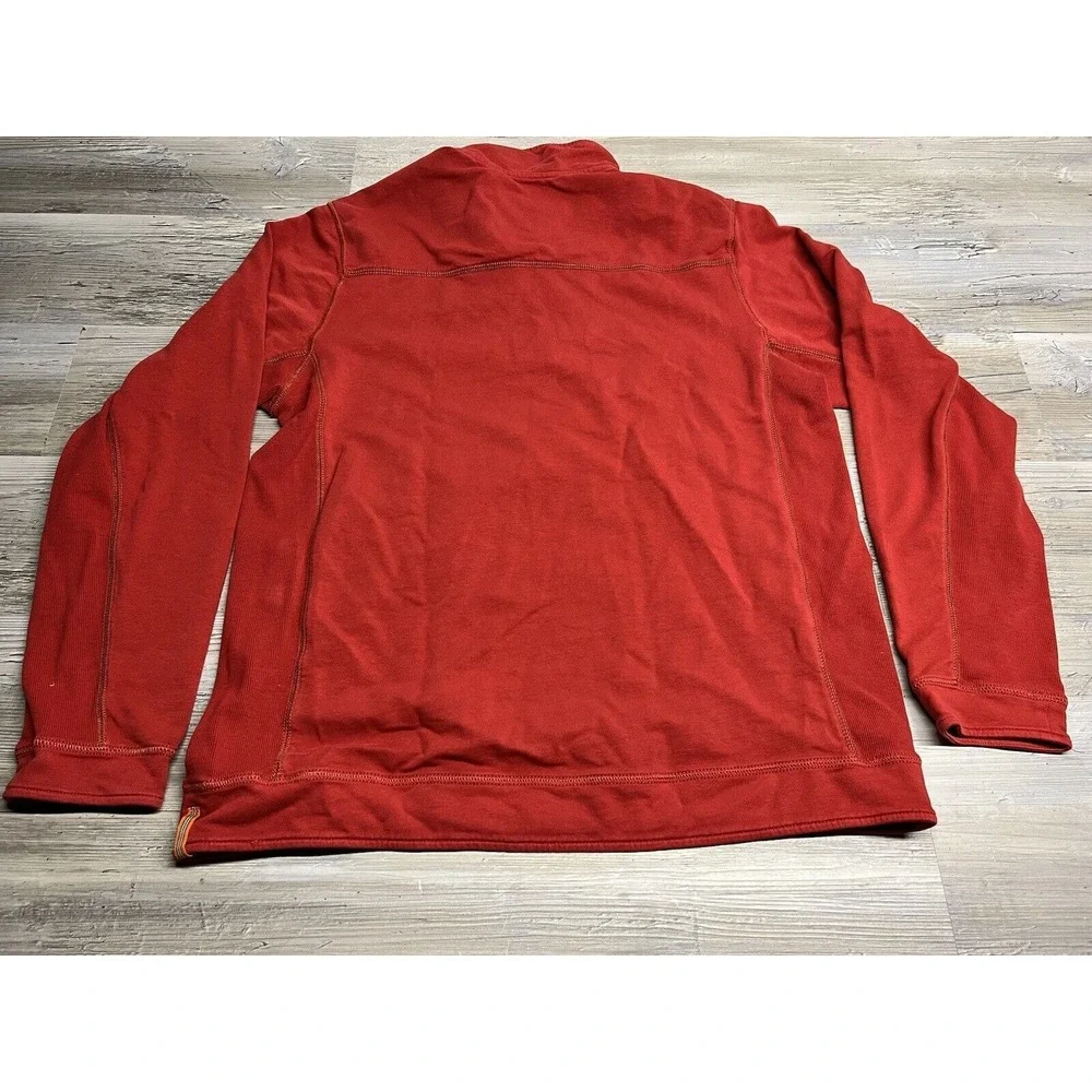 Tommy Bahama 1/4 Zip Pullover Long Sleeve Shirt Island Crafted Perfect Fit Red M